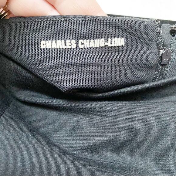 Charles Chang-Lima Black Pencil Skirt Size 6 - Picture 4 of 6